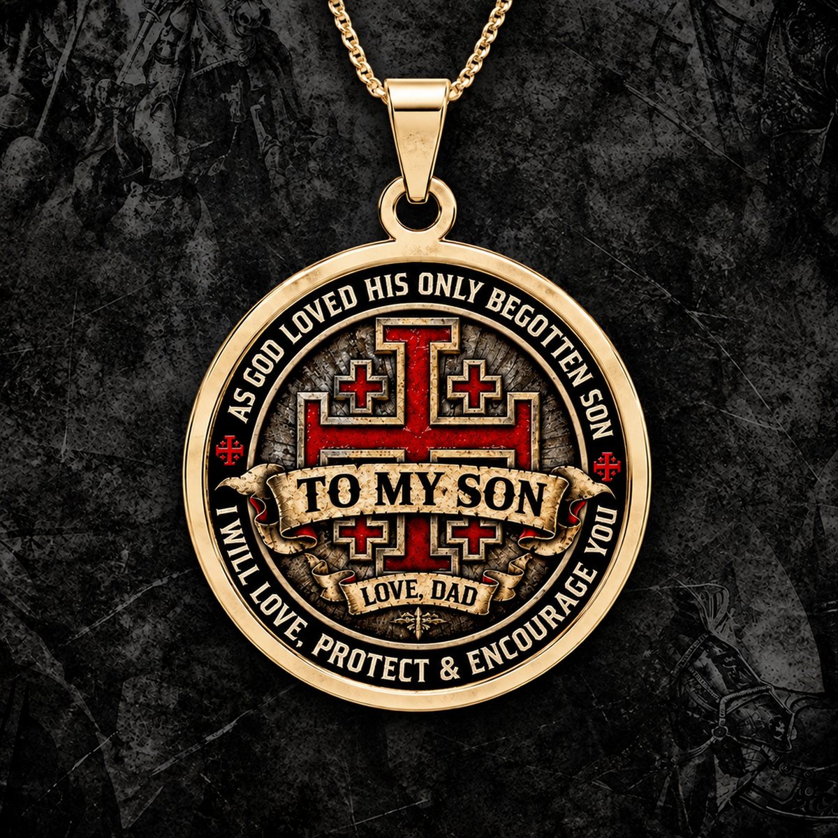 To My Son Necklace