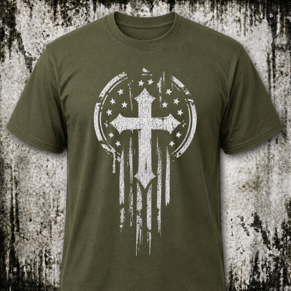American Warrior Cross T‑Shirt