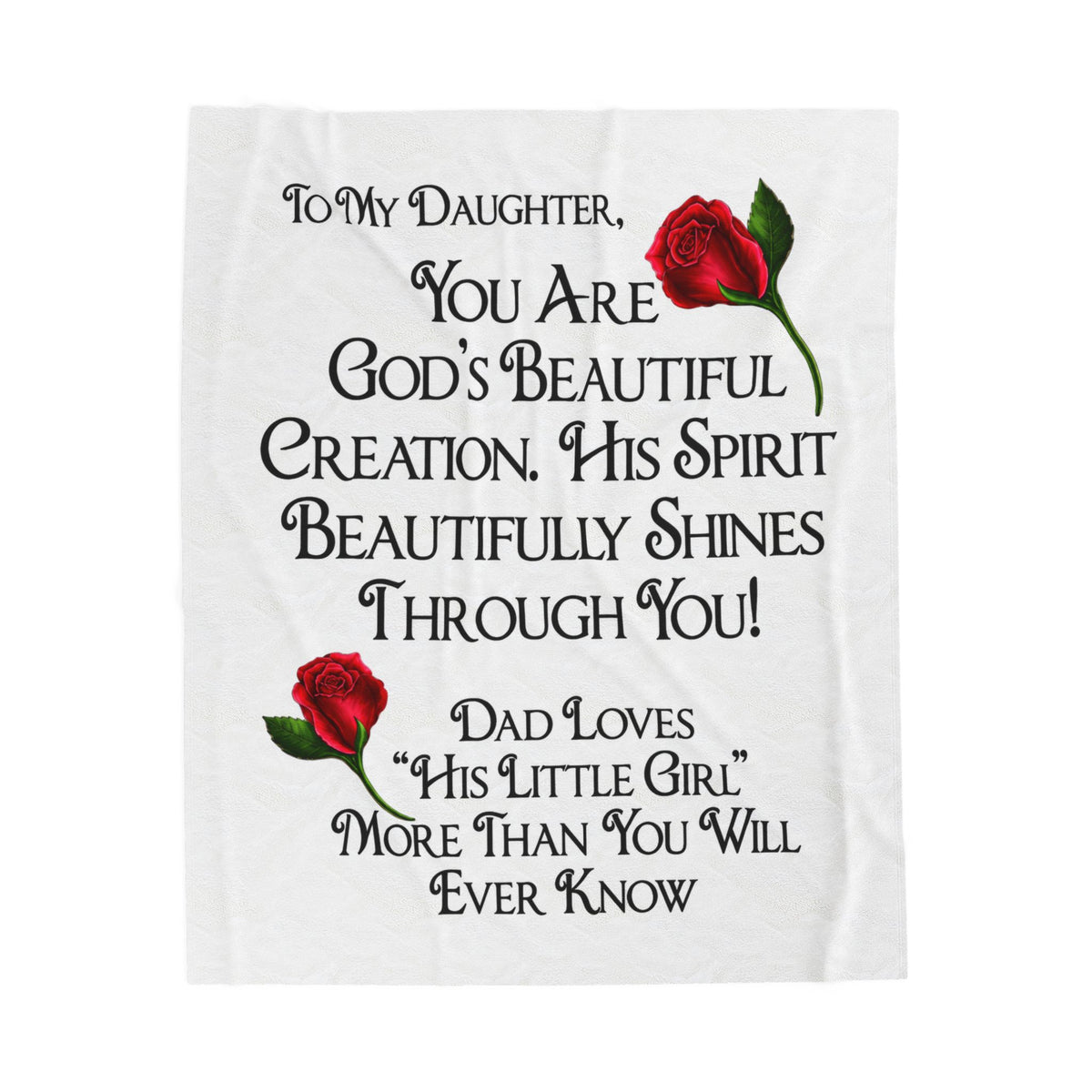 To my daughter Blanket