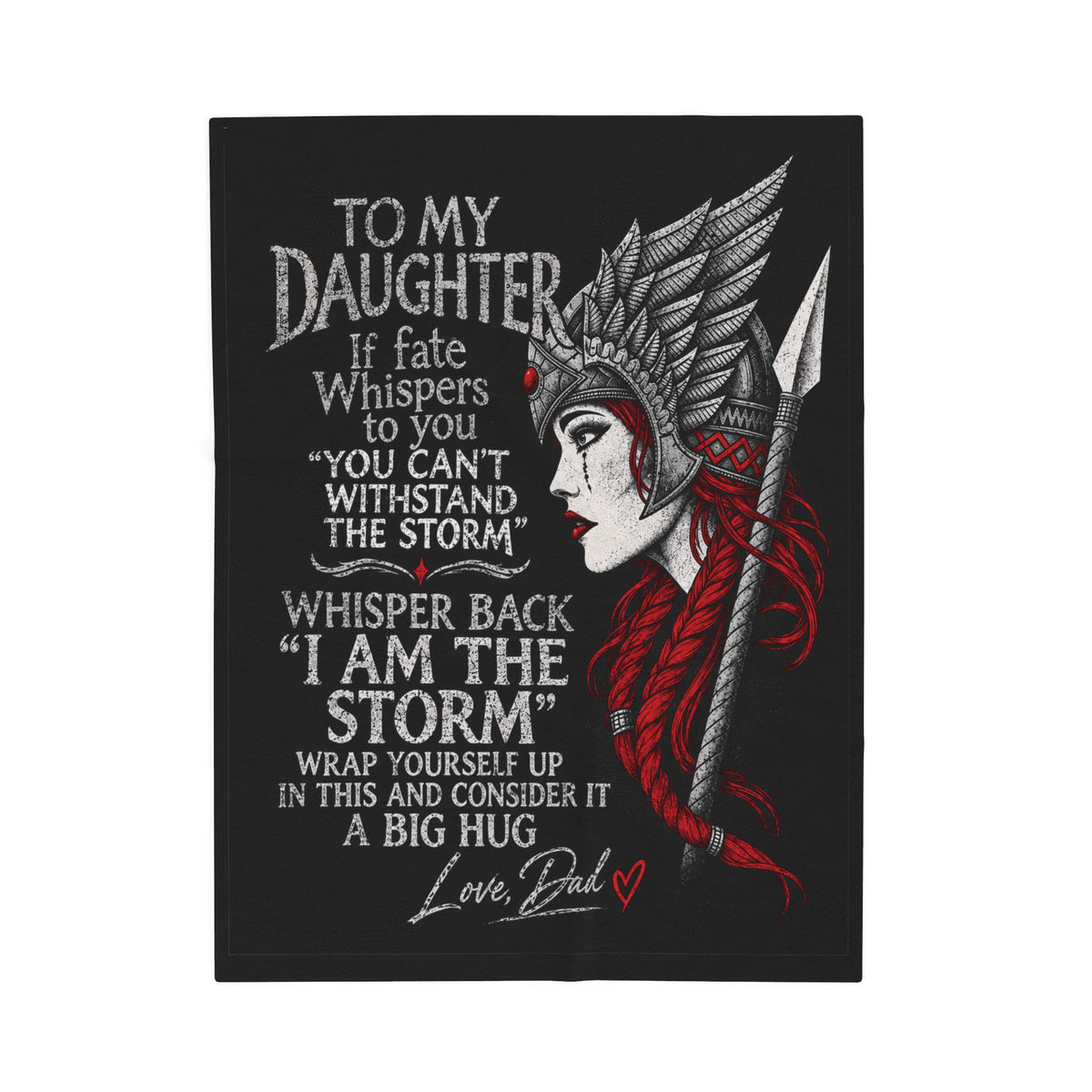 To my daughter Blanket