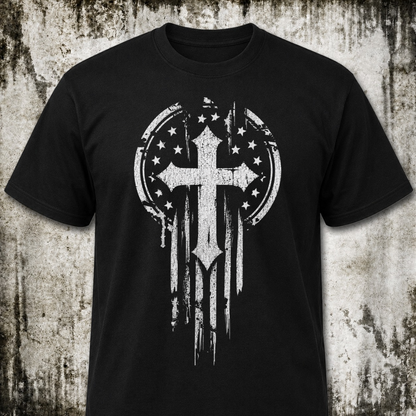 American Warrior Cross T‑Shirt