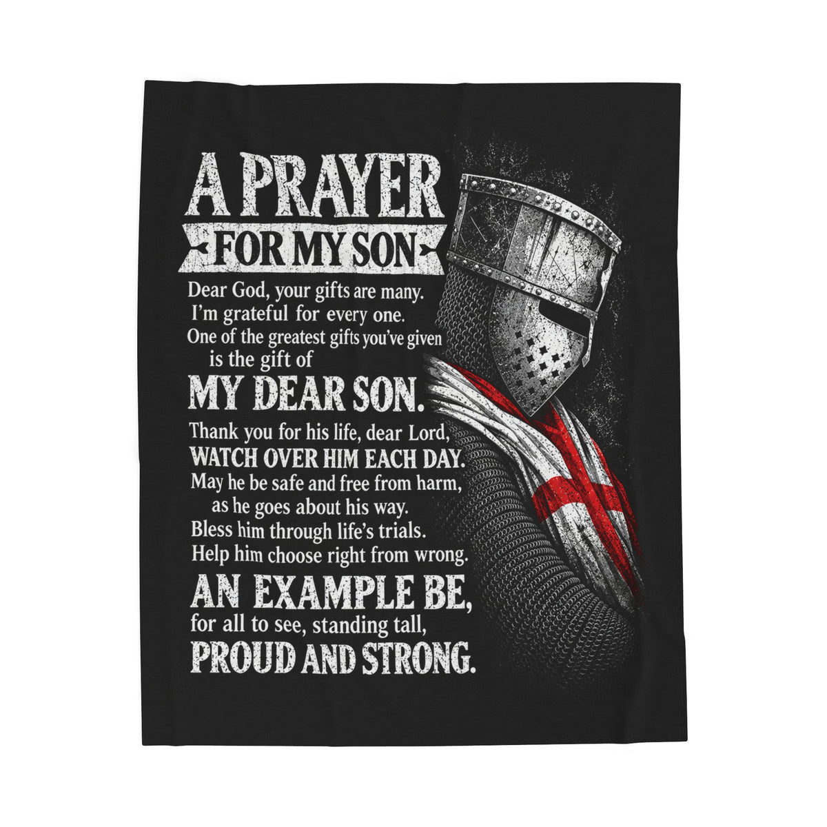 A prayer son Blanket