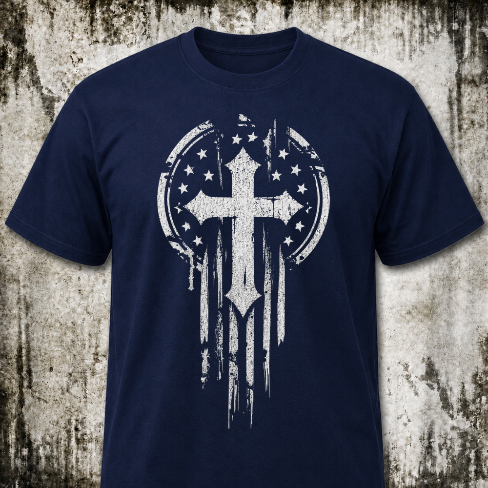 American Warrior Cross T‑Shirt