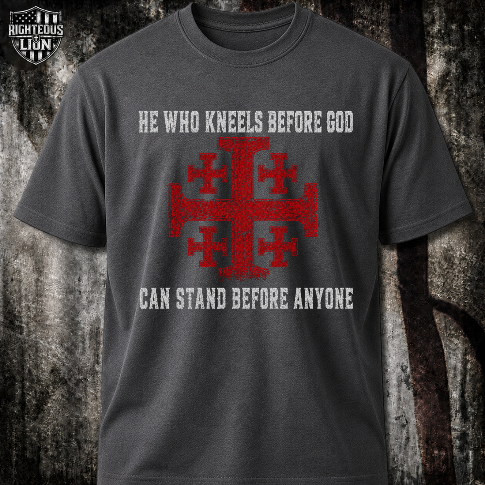 Kneels before God T‑Shirt