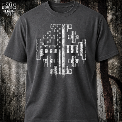 Jerusalem Cross Flag T‑Shirt