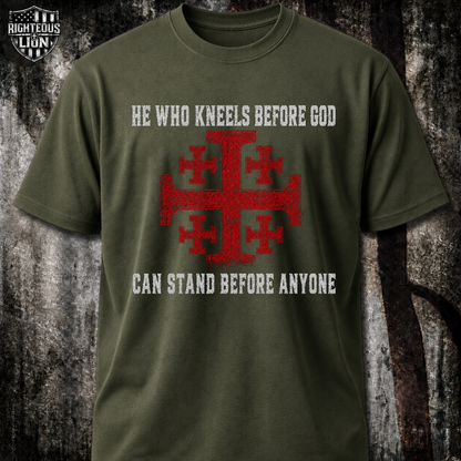 Kneels before God T‑Shirt
