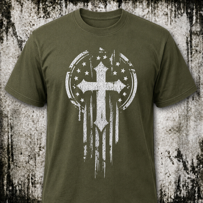 American Warrior Cross T‑Shirt